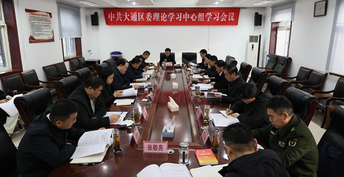 中共大通区委理论学习中心组2025年第18次集体学习会议召开