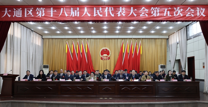 大通区第十八届人民代表大会第五次会议胜利闭幕