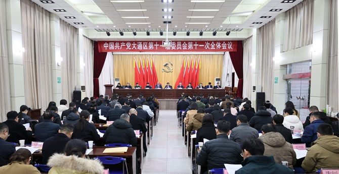 中国共产党大通区第十一届委员会第十一次全体会议召开