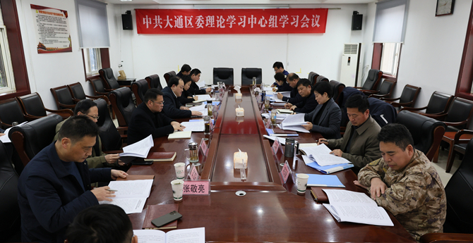 中共大通区委理论学习中心组2026年第2次集体学习会议召开